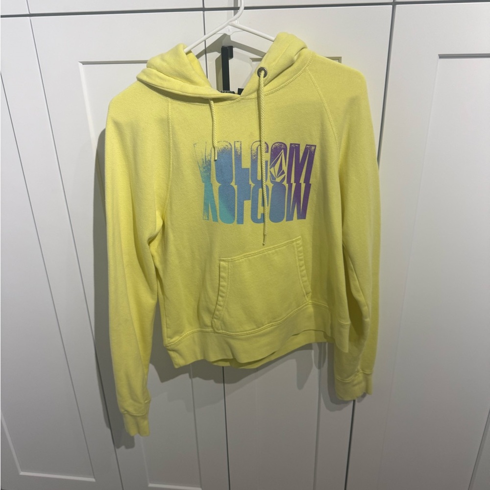 Volcom Vibrant Yellow Hoodie with Graphic